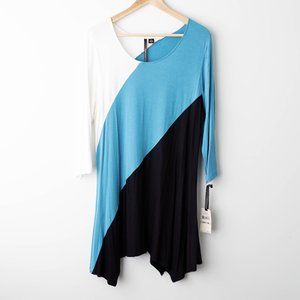 Skye's the limit | Color blocking tunic | 1X